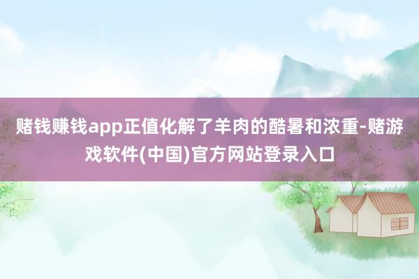 赌钱赚钱app正值化解了羊肉的酷暑和浓重-赌游戏软件(中国)官方网站登录入口