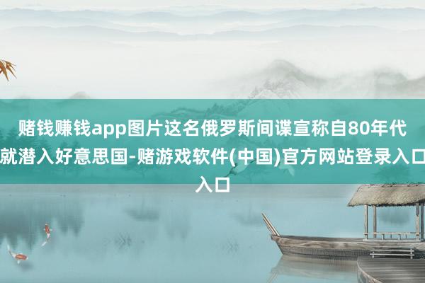 赌钱赚钱app图片这名俄罗斯间谍宣称自80年代就潜入好意思国-赌游戏软件(中国)官方网站登录入口