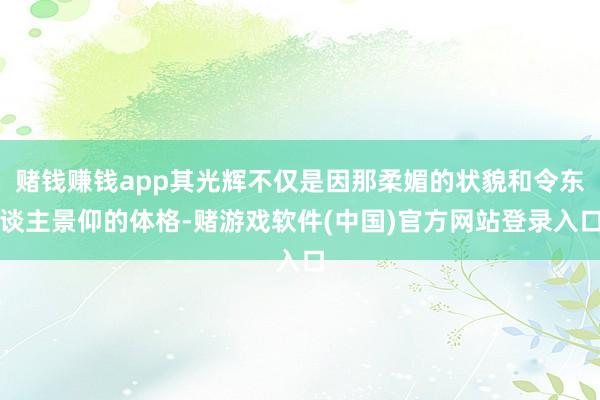 赌钱赚钱app其光辉不仅是因那柔媚的状貌和令东谈主景仰的体格-赌游戏软件(中国)官方网站登录入口